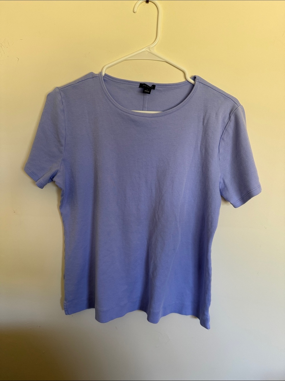 Ann Taylor Short Sleeve Crewneck Tee - Lavender